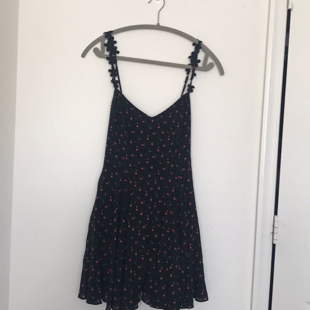Black and floral dress